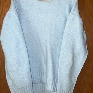 We The Free Sky Blue Crew Neck Sweater